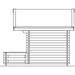 Pihasauna Skan Holz, 7.7 + 4.5m²