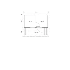 Pihasauna Tene Kalevi 15.1m²