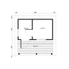 Pihasauna Tene Moderni 12, 8m²