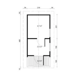 Pihasauna Tene Piha-Tuuri 10, 10 + 2,2m²
