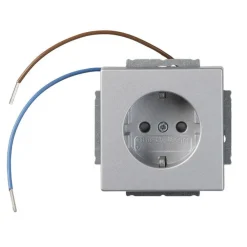 Pistorasia ABB Impressivo - 1S/16A/IP20 UKJ 0X led alumiini