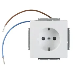 Pistorasia ABB Impressivo - 1S/16A/IP20 UKJ 0X led valkoinen