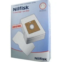Pölypussit Nilfisk Bravo pölynimureille 5kpl + moottorin suodatin