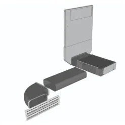 Poistoilmakanava Savo AirVent S60 Nero 60/80