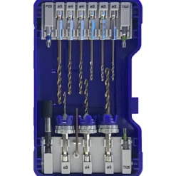 Poranterä- ja tasoupotinsarja Tivoly, 13 kpl, 3–5mm