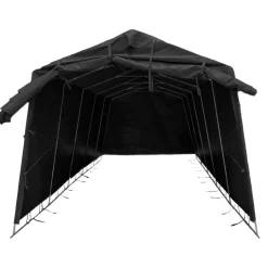 Pressutalli Fornorth 2x3m, 6m², 350g/m², musta