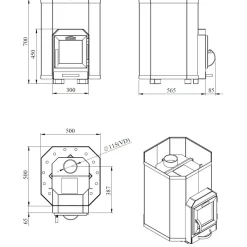 Puukiuas Stoveman 16, 8-16m³