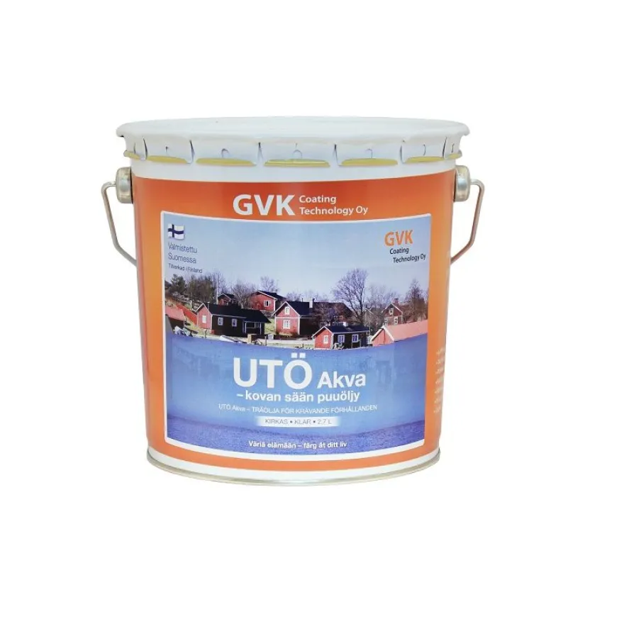 Puuöljy GVK Utö Akva, 2,7L, kirkas