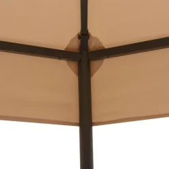 Puutarhakatos/paviljonki kuusikulmio 323x265 cm beige