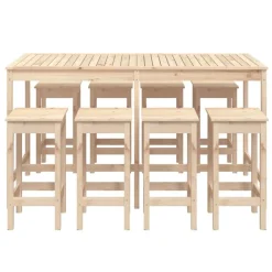 Puutarhan bistrosarja, 9-osainen täysi mänty, eri värejä (28311)