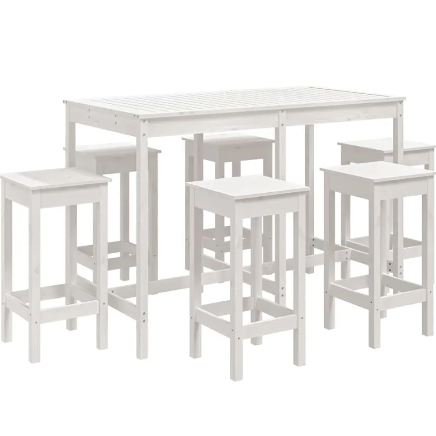 Puutarhan bistrosarja, 7-osainen täysi mänty, eri värejä (28309)