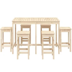 Puutarhan bistrosarja, 7-osainen täysi mänty, eri värejä (28309)