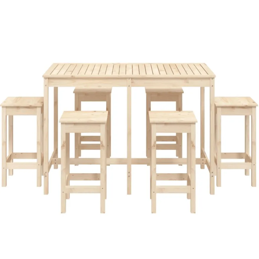 Puutarhan bistrosarja, 7-osainen täysi mänty, eri värejä (28309)