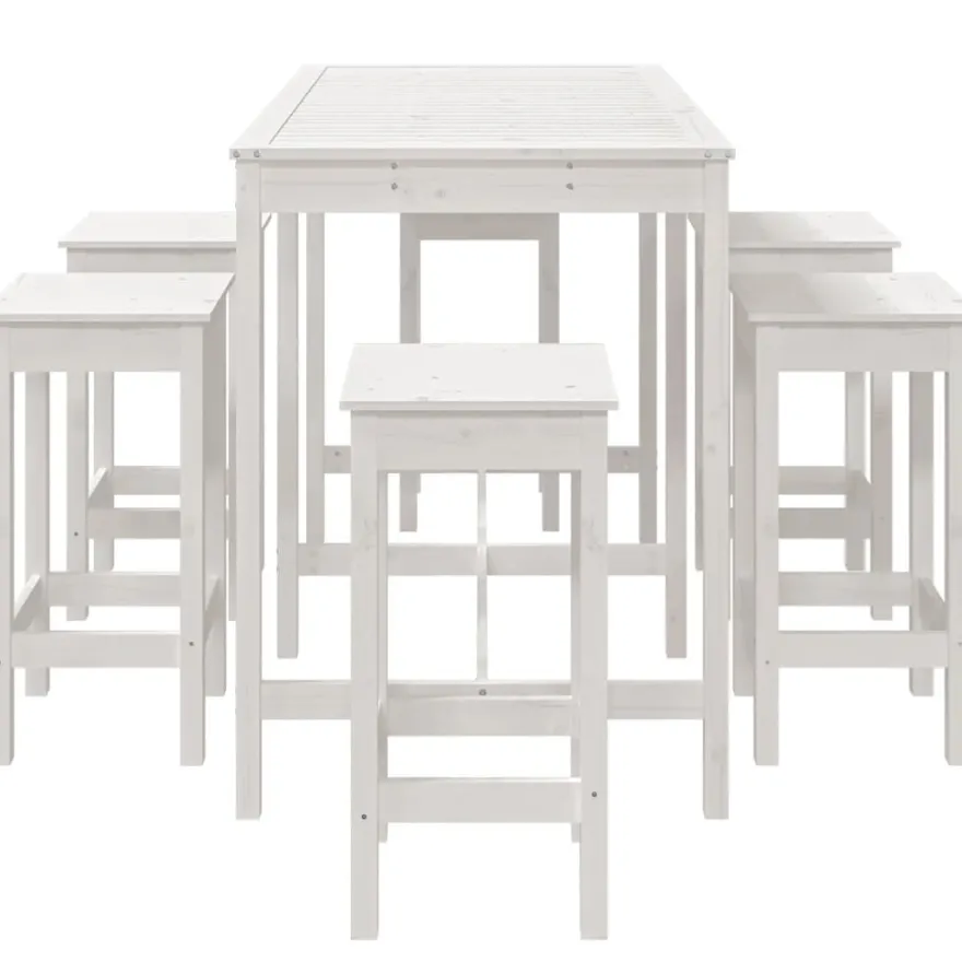 Puutarhan bistrosarja, 7-osainen täysi mänty, eri värejä (28309)