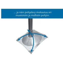 Pylväslaituri Savorak Suorapääty 10m irto-osina