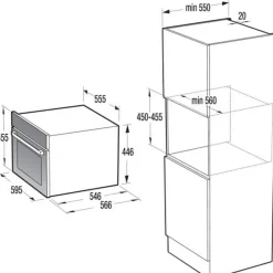Pyrolyysiuuni ja mikroaaltouuni Asko OP8664B + OCM8464B, 59,5cm, musta