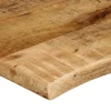 Pöytälevy 110x60x2,5 cm elävä reuna karkea täysi mangopuu (70359)