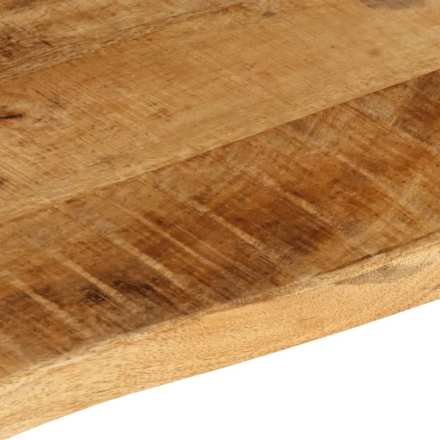 Pöytälevy 110x60x2,5 cm elävä reuna karkea täysi mangopuu (70359)