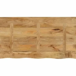 Pöytälevy 110x60x2,5 cm elävä reuna karkea täysi mangopuu (70359)