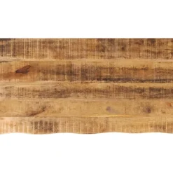 Pöytälevy 110x60x2,5 cm elävä reuna karkea täysi mangopuu (70359)