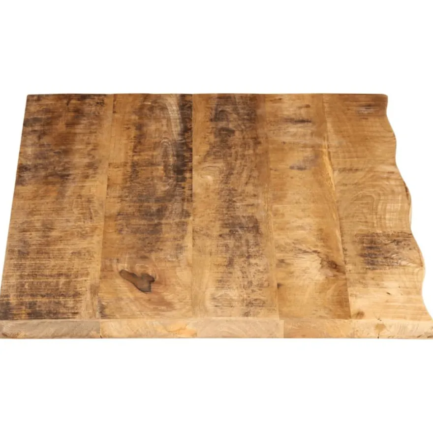 Pöytälevy 110x60x2,5 cm elävä reuna karkea täysi mangopuu (70359)