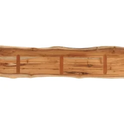Pöytälevy 160x40x2,5 cm suorakaide täysi akasiapuu elävä reuna (70616)