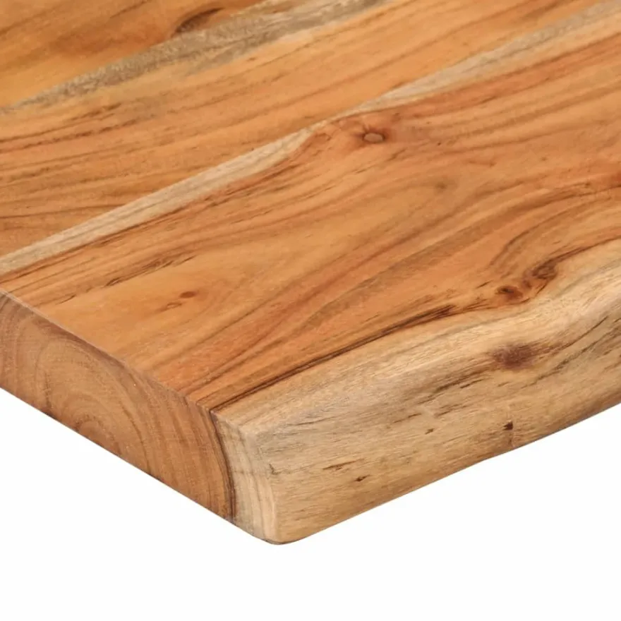 Pöytälevy 140x30x2,5 cm suorakaide täysi akasiapuu elävä reuna (70243)