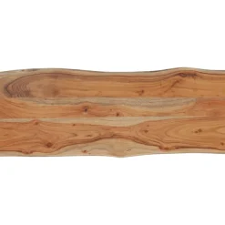 Pöytälevy 100x40x2,5 cm suorakaide täysi akasiapuu elävä reuna (70612)