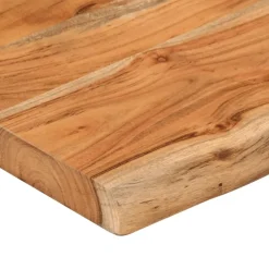 Pöytälevy 100x40x2,5 cm suorakaide täysi akasiapuu elävä reuna (70612)