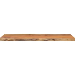 Pöytälevy 80x40x2,5 cm suorakaide täysi akasiapuu elävä reuna (70610)