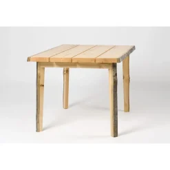 Pöytä Puavila-terassi, kelopuuta, venelakattu, 1200x850x750mm
