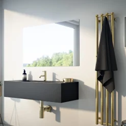 Pyyhekuivain Nordhem Rosendal, 1070x420 mm, sähkö, mattamusta