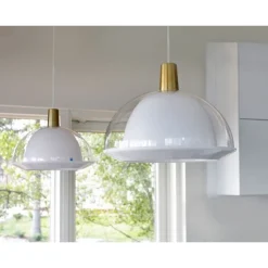 Riippuvalaisin Innolux Kuplat, Ø 400x300mm, pomeranssi