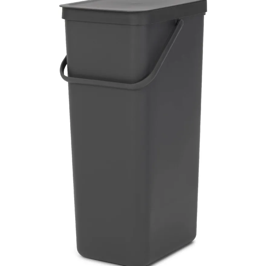 Roska-astia Brabantia Sort & Go, 40L, harmaa