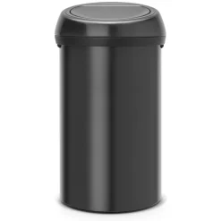Roska-astia Brabantia Touch Bin 60L, Matt Black/musta kansi