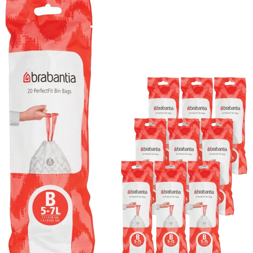 Roskapussi Brabantia PerfectFit B, 5L, 200kpl