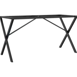 Ruokapöydän jalat X-muoto 140x60x73 cm valurauta (57911)