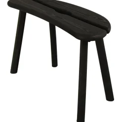 Saunapenkki, 80x28x44cm, musta, mäntyä