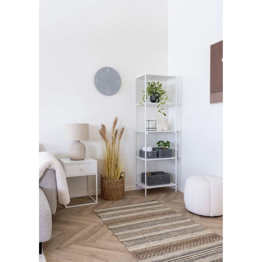 Seinäkello House Nordic Ravenna, ø40cm, hiljainen käynti, vaaleanharmaa