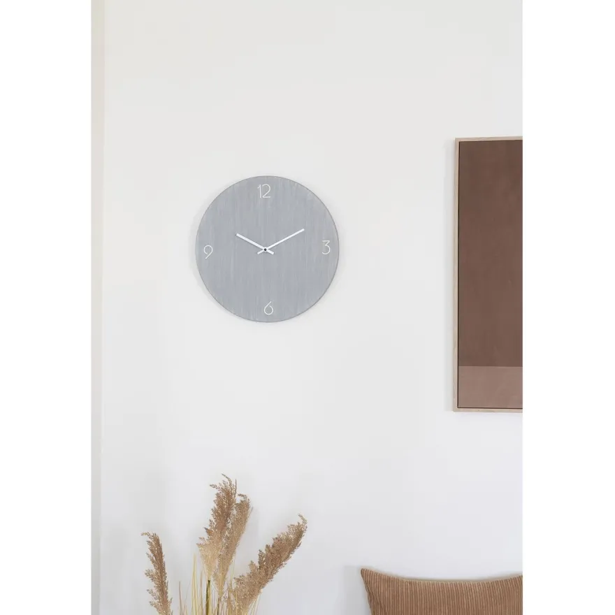 Seinäkello House Nordic Ravenna, ø40cm, hiljainen käynti, vaaleanharmaa