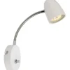 Seinävalaisin Aneta Lighting Sandnes Flex, himmennettävä, valkoinen