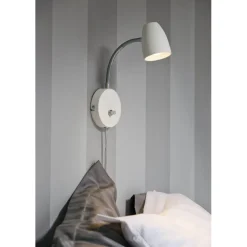 Seinävalaisin Aneta Lighting Sandnes Flex, himmennettävä, valkoinen