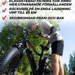 Sähköfatbike Swoop 26" 7 vaihdetta, musta