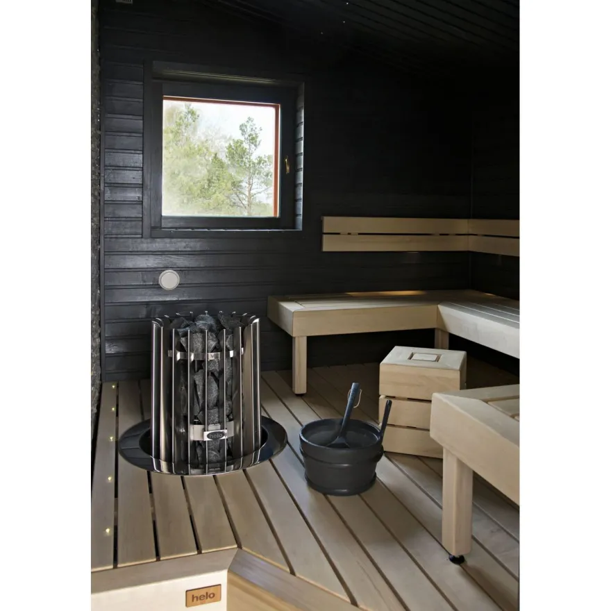 Sähkökiuas Helo Rocher 70 Pure, 6.8kW, 5-9m³, erillinen ohjaus