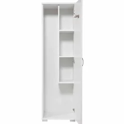 Siivouskaappi Linento Furniture Tuval 063, leveys 50cm, korkeus 176cm, valkoinen