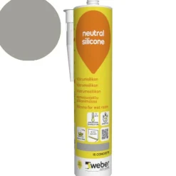 Silikonimassa Weber Neutral Silicone, 15 Concrete, 310 ml