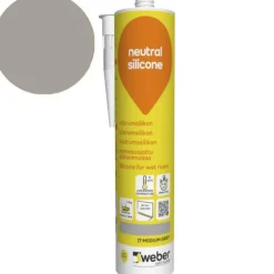 Silikonimassa Weber Neutral Silicone, 17 Medium grey, 310 ml