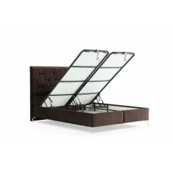Säilytyssänky + sängynpääty Linento Furniture Amour, ilman patjaa, ruskea