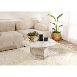 Sohvapöytä Linento Furniture Nova, freesia-marmorijäljitelmä
