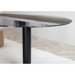 Soikea ruokapöytä Venture Home Pillan, 180x100cm, musta